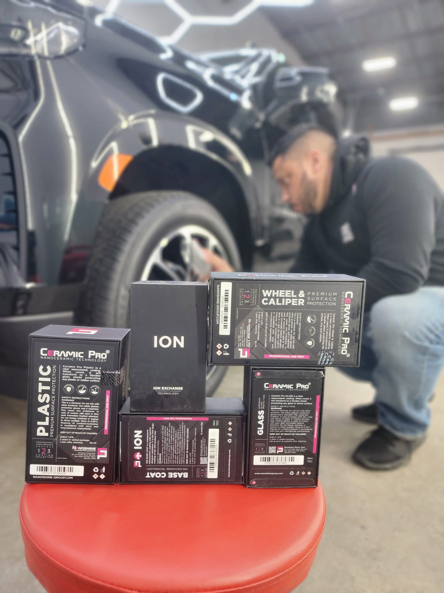 JP, owner of IMS Detailing, with Ceramic Pro ION products
